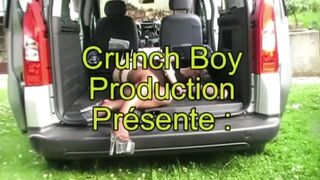 Bisexuel orgia in the car outdoor