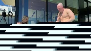 Muscle Barbie And Sharni Jane Poolside Bgg Threesome With Zac Wildwatch more on https