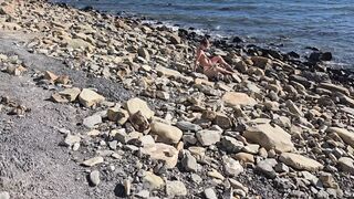 I met a beauty on a wild beach.