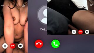 Video Call With My Girlfriend While I Fucked Her Mom