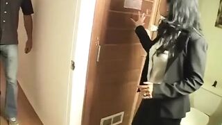 Asian MILF in Stockings Fucked in the Office