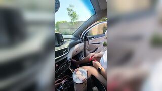 Thick BBW wife public nude blowjob! BadBlondieMonroe