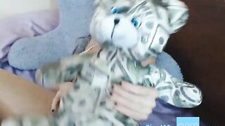 Busty Amateur Babe Plays with Sex Toy on Webcam