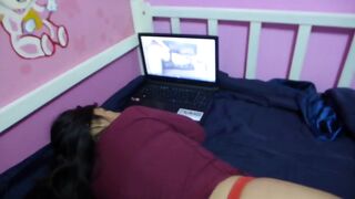 They Put a Dick in My Pussy and Ass. Hard Anal Creampie