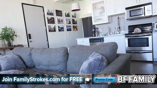 Stepsister's Taboo Threesome: Their Stepbrother's Cock Tastes Better When They Share