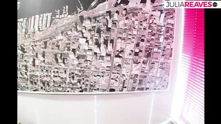 Sexy girl spreads legs on the table as a hard cock fucks her tight pussy