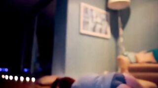 Redhead's OhMyBod Toy Orgasm on Webcam