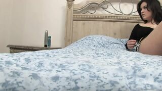 Silver dildo to satisfy her lust