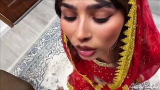 My FRIEND's BIG-ASS WIFE in a DESI costume visits me on HALLOWEEN for her TANTRIC practice. Fucking XXX