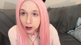 Bratty Bubblegum Slut Blowing Bubbles