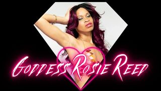 Sexy Goddess Legs- Ebony Femdom Goddess Rosie Reed Sensual Domination Long Legs Worship in Pink High Heels