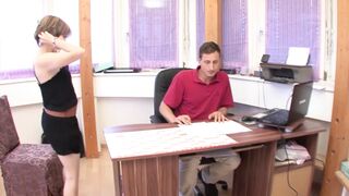 Horny Teen Gets Fucked by the Consultant on the Office Table