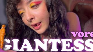 The Tender Giantess Just Wants to Protect You... Inside Her Stomach?