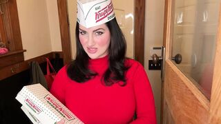 Melissa Jeane is a horny delivery driver who wants to fuck a girl for the first time!