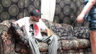 I Fucked My Chubby Step Cousin on Grandma's Couch!