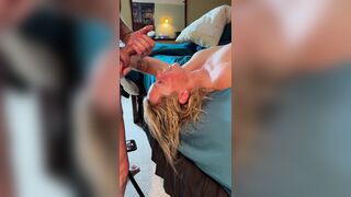 Eager Cum Slut Wife Sucks and Fucks Her Man, Takes A Nice Facial