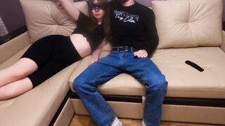 Cock Sucking Friends Watch Porn and Get Kinky with BDSM