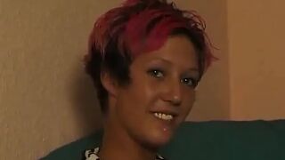 Sonja is showing her golden triangle