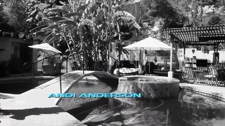 Cute Blonde in Sexy Lingerie With Big Tits Gets Fucked Hard by Three Guys at the Pool