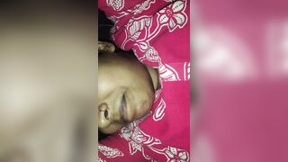 Pregnant wife in kitchen