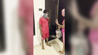 A Food Delivery Boy Fucks a Desperate Widow