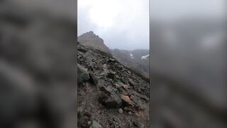 Public Blowjob at Glacier - Amateur Babe Caught in the Cold