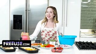 Pregnant Stepmother Gets Fucked by Her Stepson in Her Kitchen