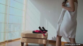 Bow Gets Her Feet All Over a Cock Before Fucking