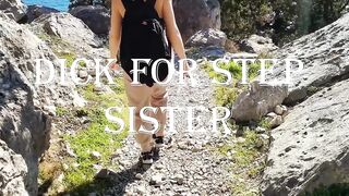 Fuck me please while no one sees, sex in nature in the mountains.