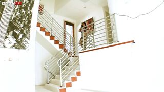 Bosomy Mason Moore with tattoos squirting while getting it in the butt