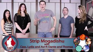 As the Strip Mogadishu game concluded, the loser knelt between the winners