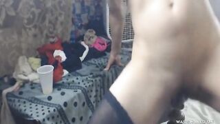 Hot Amateur Babe Squirts on Webcam with Dildo