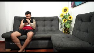 He gets an erection while watching a movie with his stepsister...