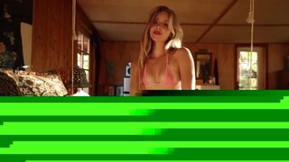 Caroline Zalog Bed Micro Bikini Video