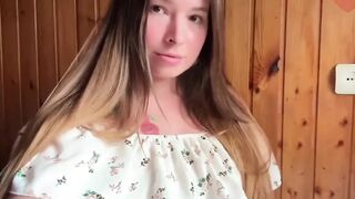 Cutie Fingers Her Pulsating Wet Pussy, Moans and Cums