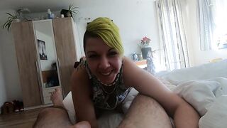 Amateur Blowjob with Cum Swallow