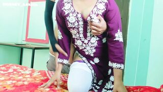 Desi GF BF Romance in OYO MMS Sex video, Indian Desi Beautiful GF tight pussy fuck hindi clear audio Xxxx