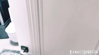 Blonde Babe Uses Double Dildo for Orgasmic Solo Webcam Show