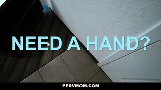 My Busty Redhead Stepmommy Forgot to Lock the Bathroom's Door!