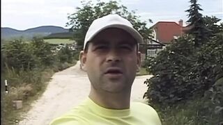 Outside threesome bisexual anal penetrated