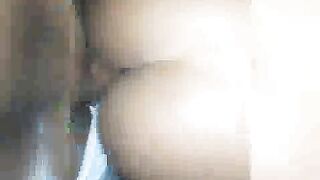 Sexy Big Booty Mom rides my BBC on park bench table