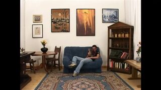 Amateur MILF Fucked and Cumshot on Pussy by Teen with Big Cock