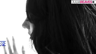 Sexy babe sucks a huge cock then gets fucked hard on the bed