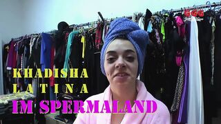 Khadisha Latina Banged in Cum Land Gangbang