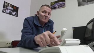 Tattoed blonde gets fucked by huge cock with big George