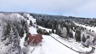 Black and ebony rides cock on the couch and hot tattooed girl gets hard fuck