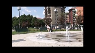 Horny Redhead Fucked and Cummed on Big Tits by a Mature Cock