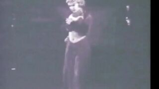 Vintage wild blonde striptease