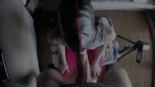 Blindfolded Latina Teen Passionately Sucks Big Cock for Huge POV Cumshot