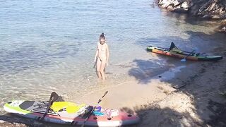 Underwater Sex and Creampie Vagina Cleaning